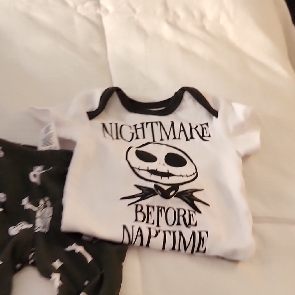 Nightmare Before Naptime Baby Outfit